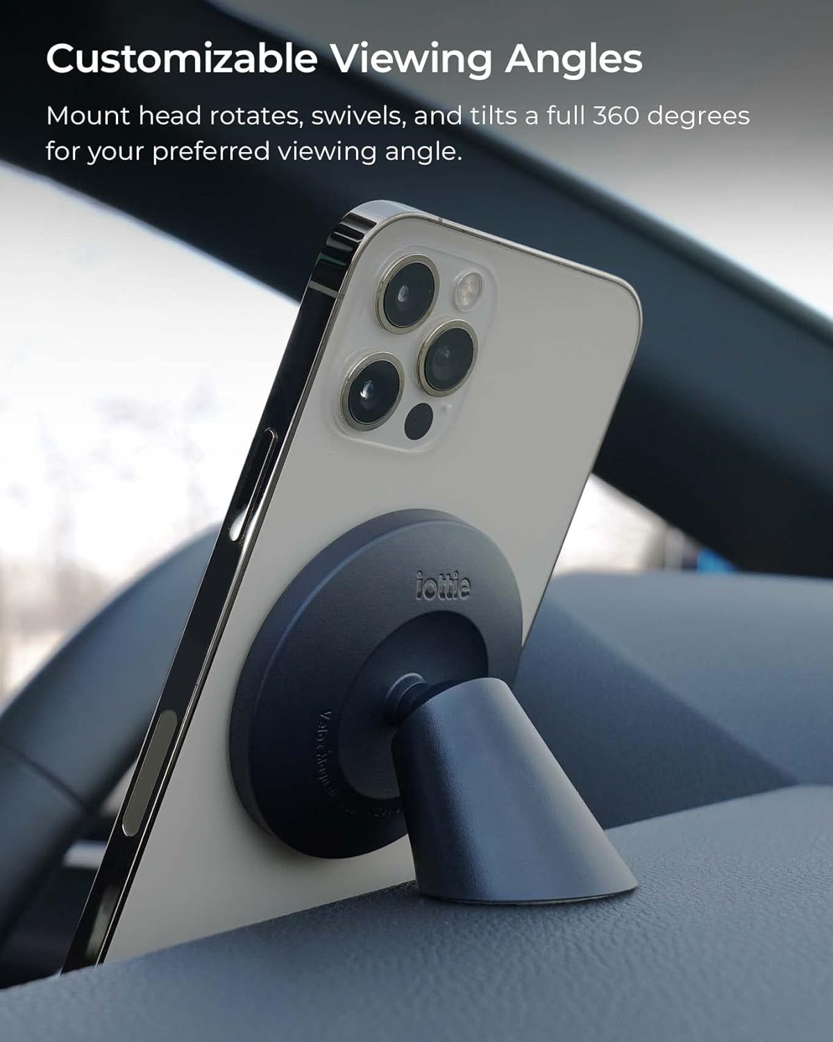 Velox magnetische Handyhalterung fürs Auto, MagSafe kompatibel, Velox Flush