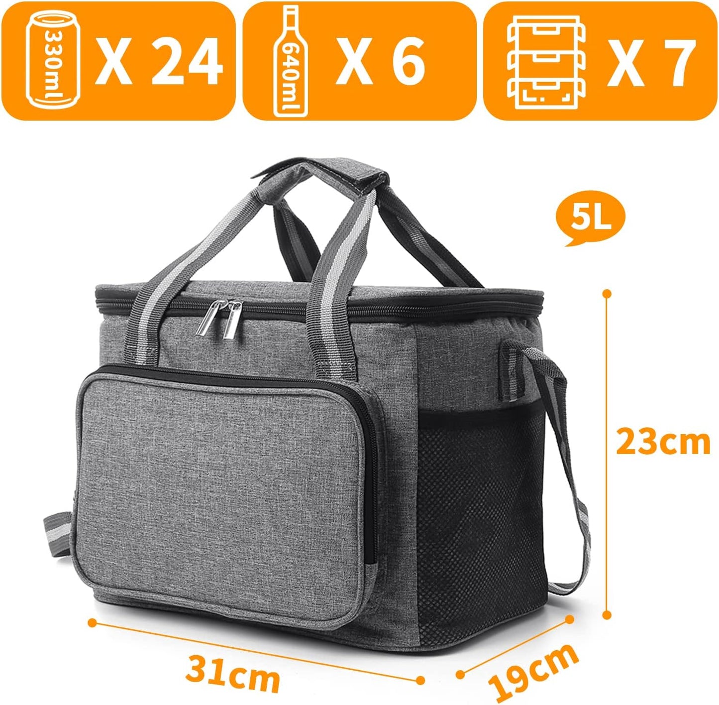Kühltasche, Grau