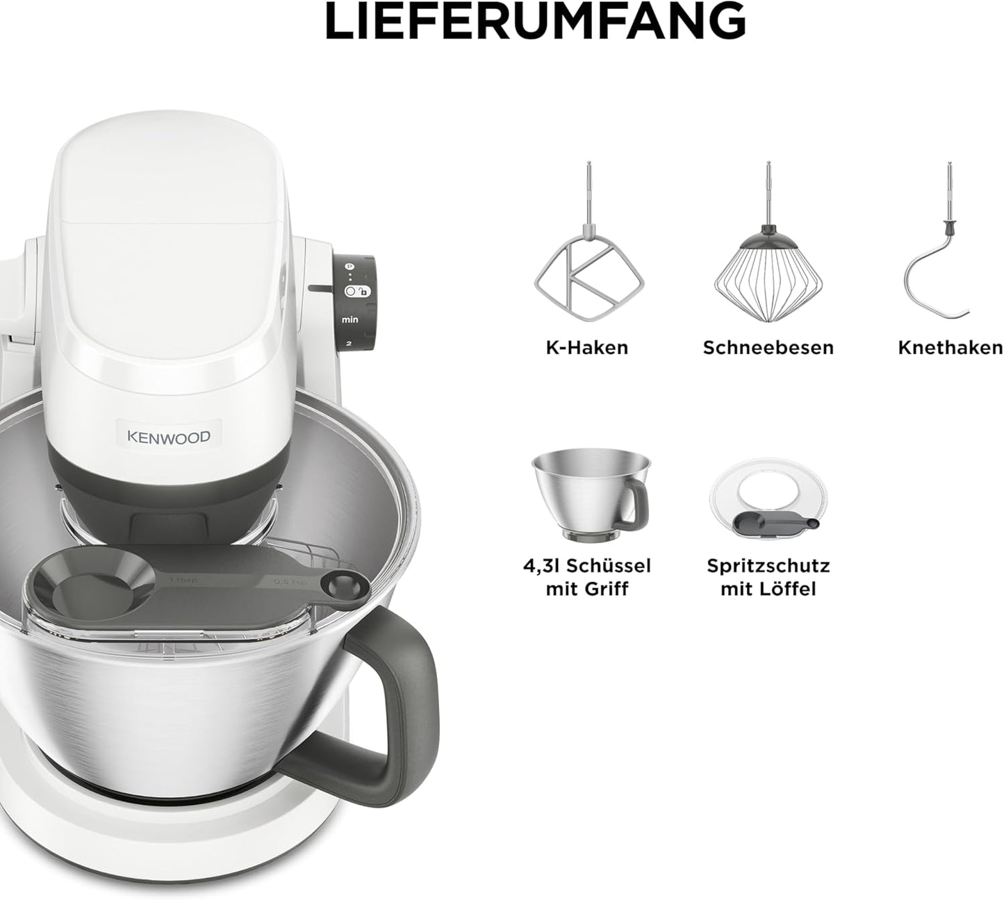 Multitasker-Küchenmaschine, Weiss