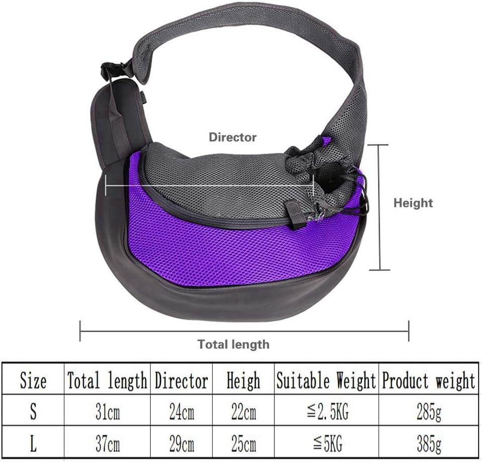 Haustier-Umhängetasche, S (up to 2.5 kg) Lila