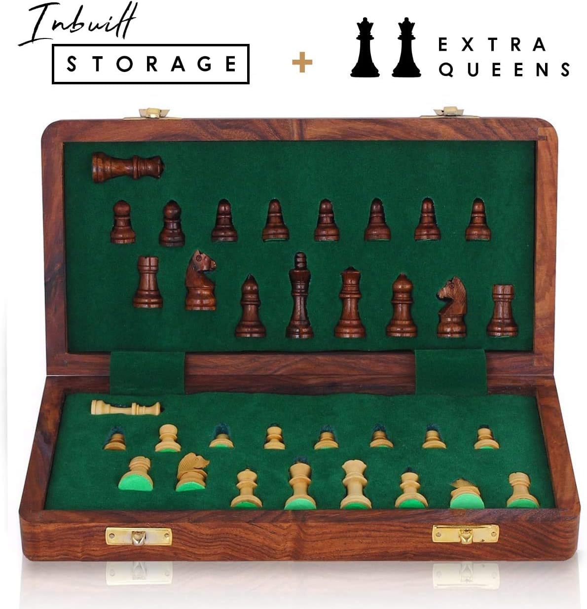 Faltbares Schachbrett-Spiel mit Magneten und Lagerung, 12x12 inch