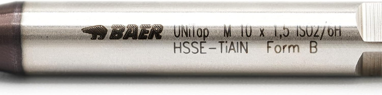 Maschinengewindebohrer - UNiTap HSSE-TiAlN Form B, M 10 x 1,5 - DIN 371