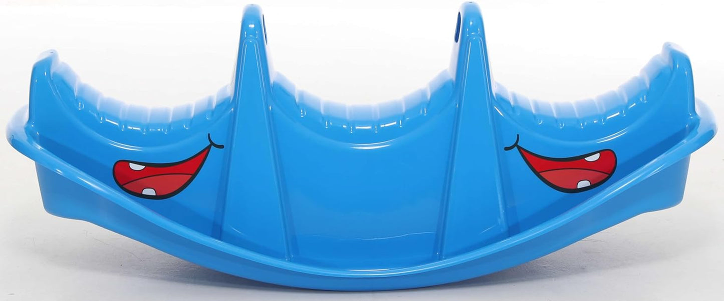 Schaukelwippe Nilpferd für 3 Personen, Blau