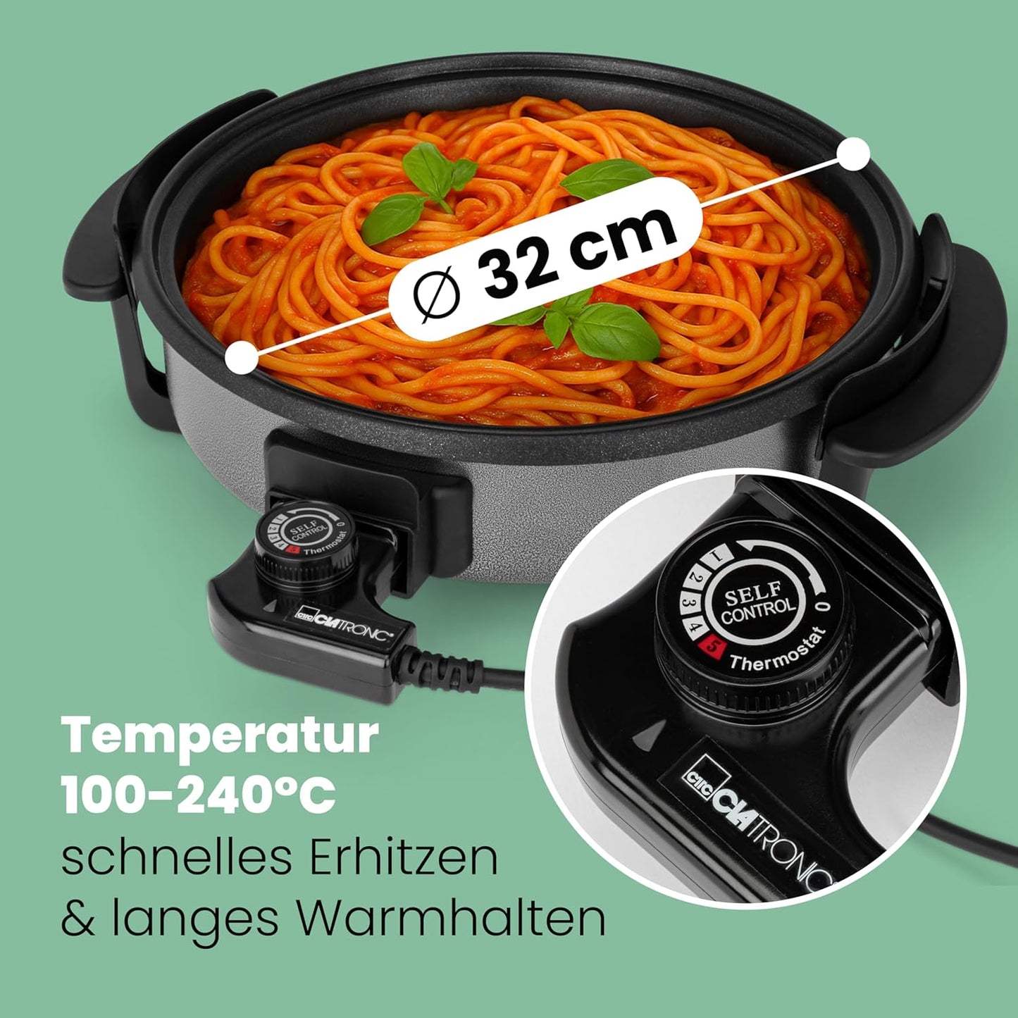 PP3401 Multifunktions-Partypfanne, 32 cm Ø
