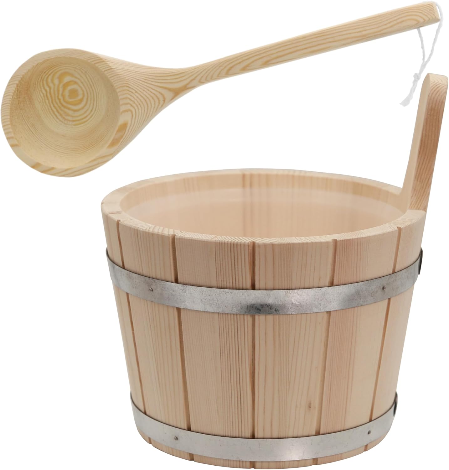 Saunakübel mit Kelle, 5L Nadelholz + Kelle