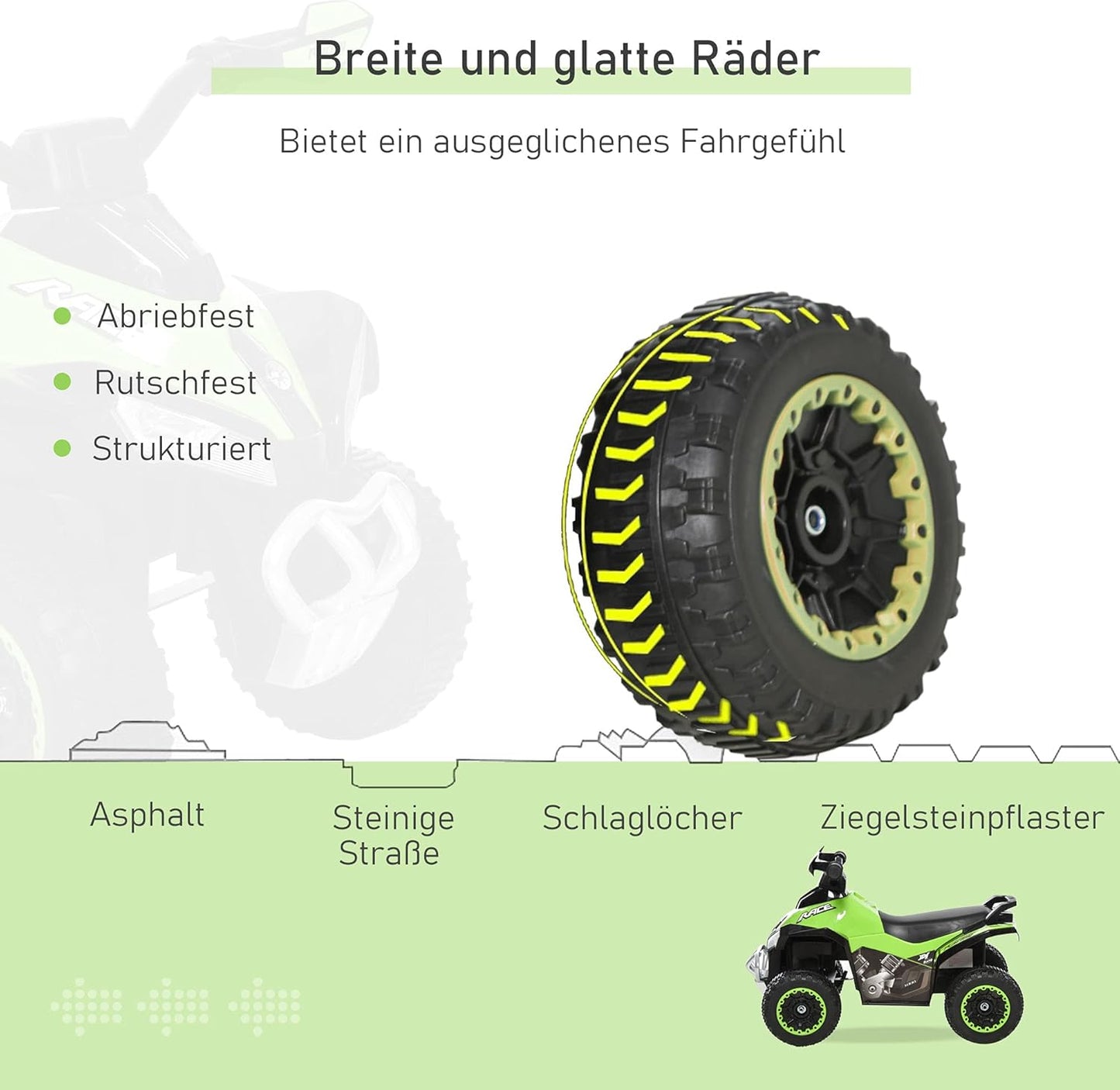 Rutschfahrzeug für Kleinkinder 18-36 Monate, grün