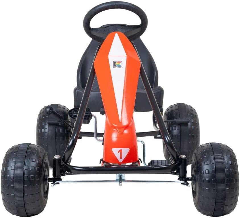 Kettcar Turbo Go-Kart mit Handbremse, Rot