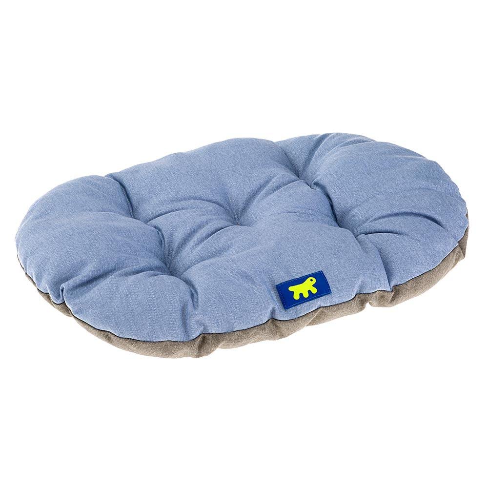 Waschbares Hundebett Relax, Baumwolle L 100 x P 63 x H 9 cm Hellblau