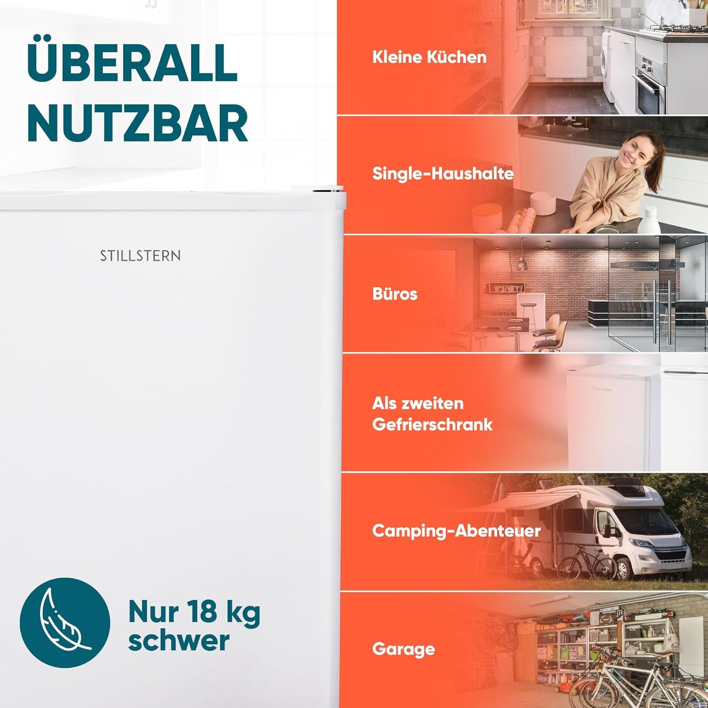 Mini-Gefrierschrank, Weiss