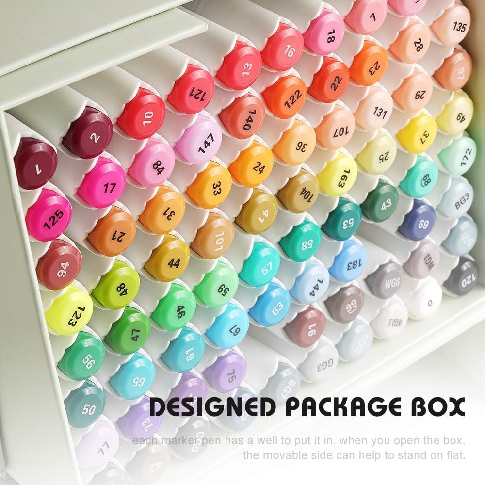 ALP-Serie - Permanent Marker Set mit Doppeltipps (80 Farben), 80 farben