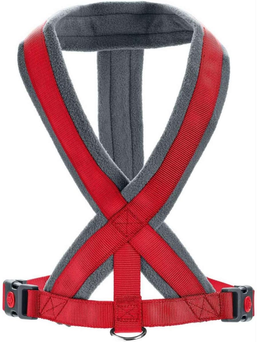 Hundegeschirr London Comfort, atmungsaktiv, verstellbar, rot L/1
