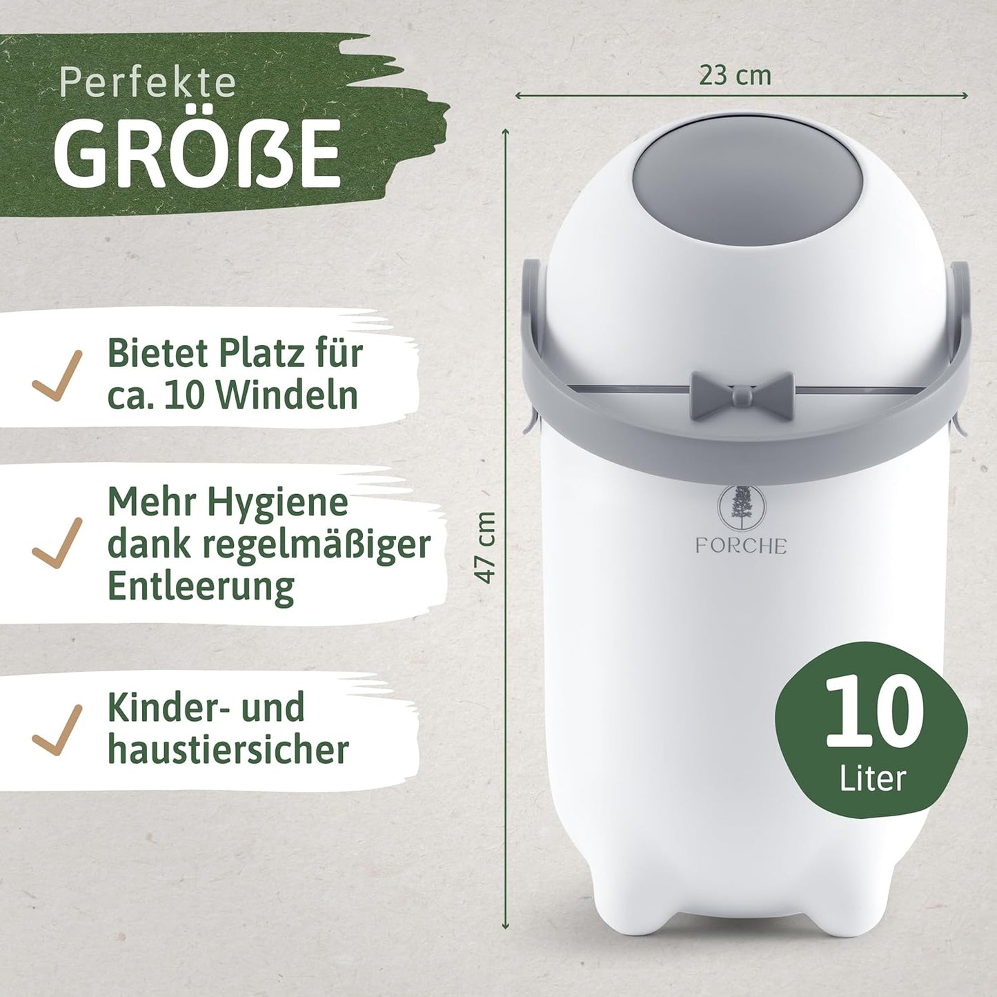 Windeleimer Baby geruchsdicht, ohne Nachfüllkassetten