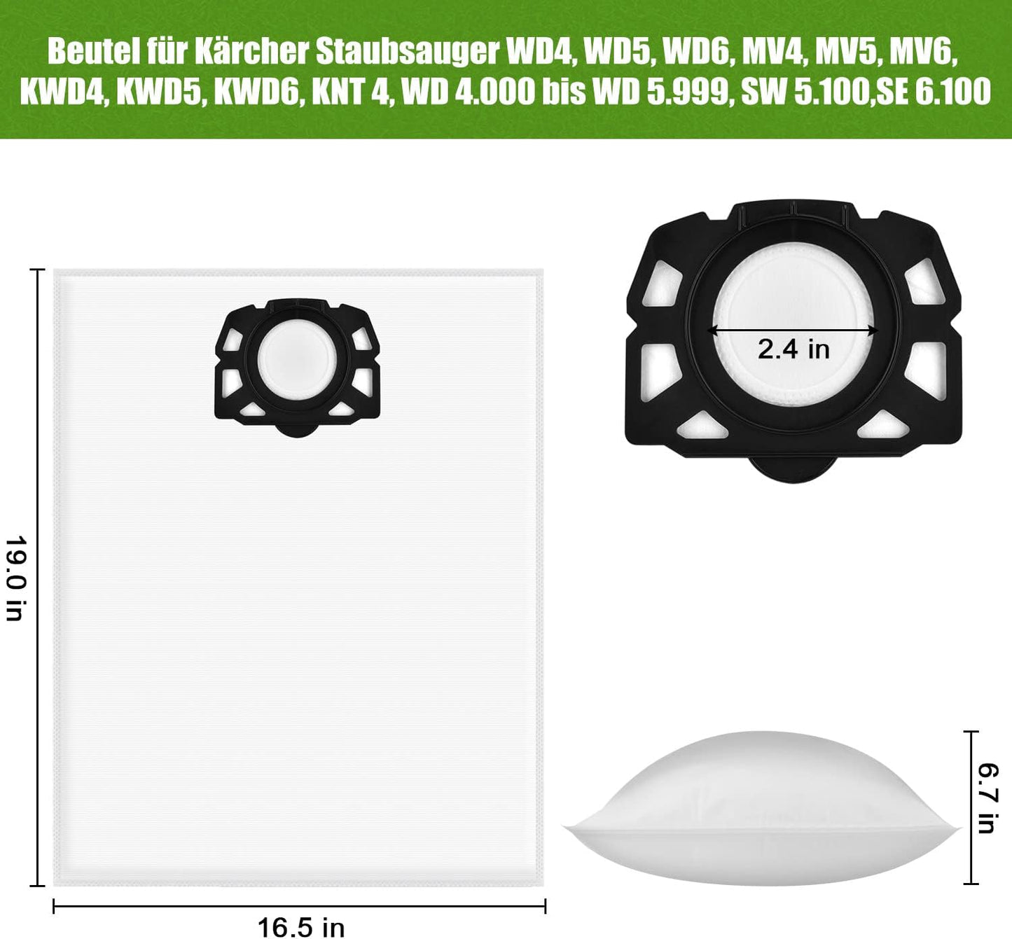 Ersatzbeutel, MV456-15PCs