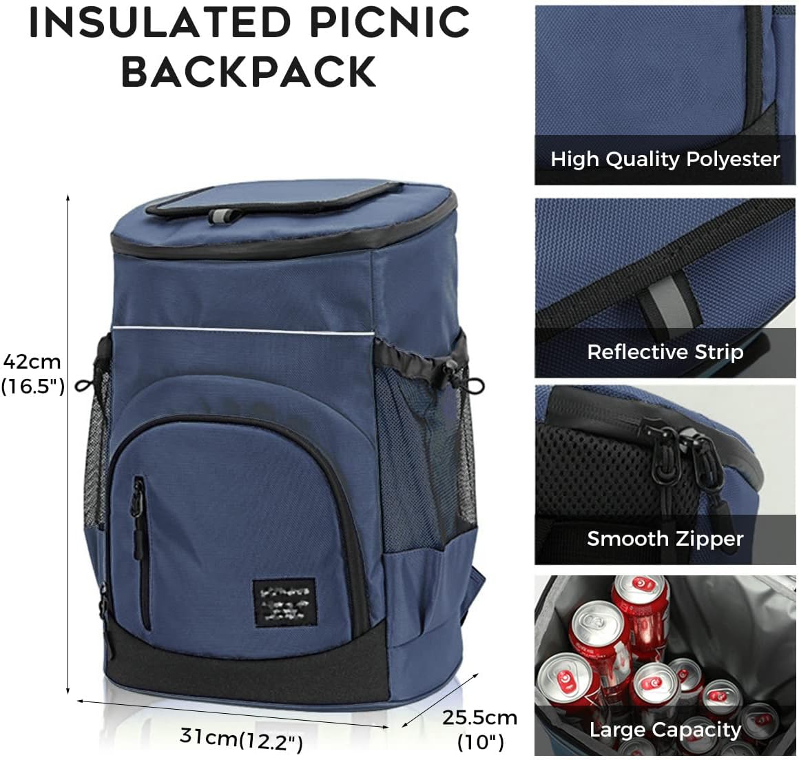 ühlrucksack, Blau