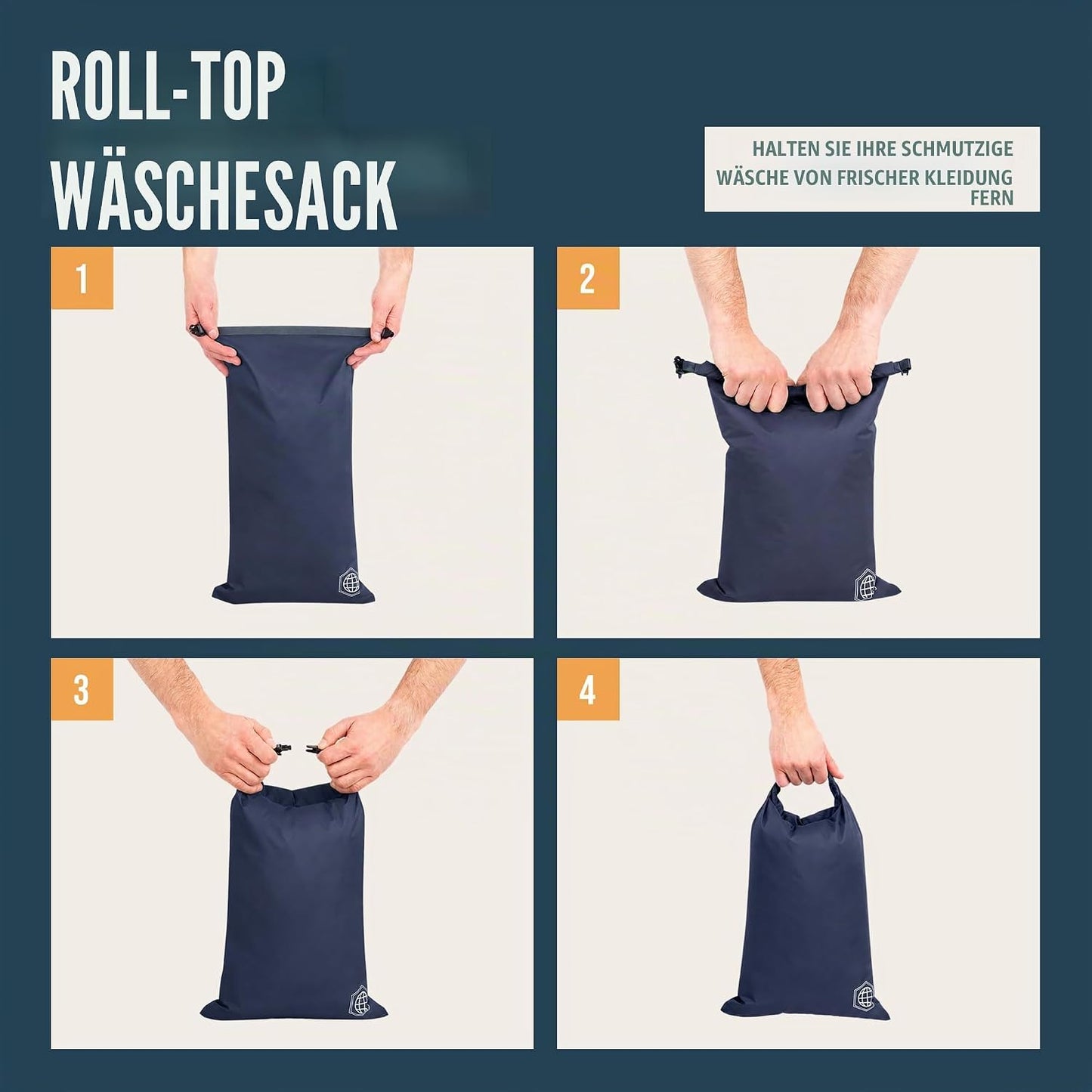 6-teiliges Kompressions-Packwürfel Set, Blau 6Piece