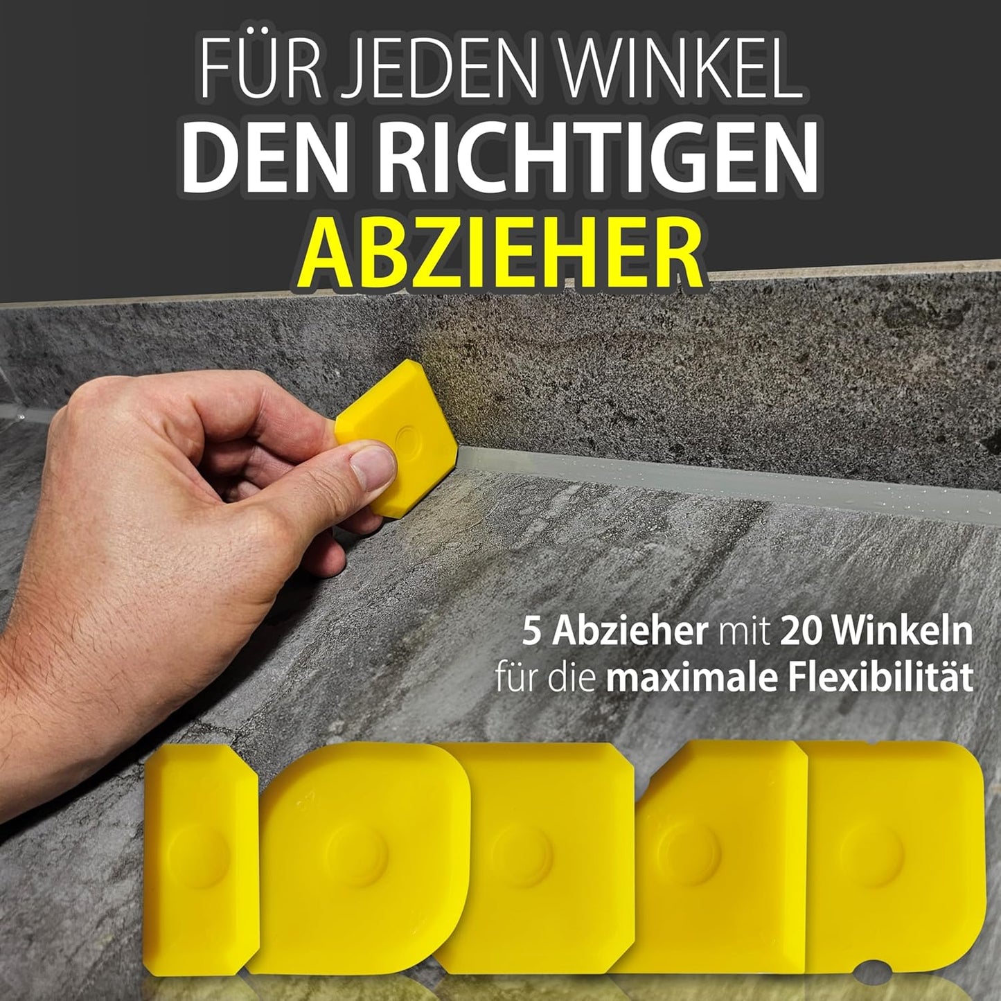 Fugenerstellungs-Set mit Abzieher & Glättemittel, Abzieherset + Sprühflasche
