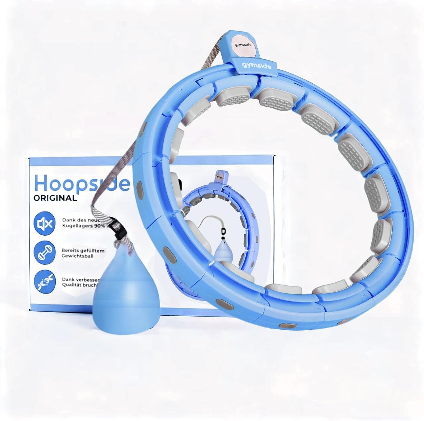 Hula Hoop mit Massagenoppen, Blau