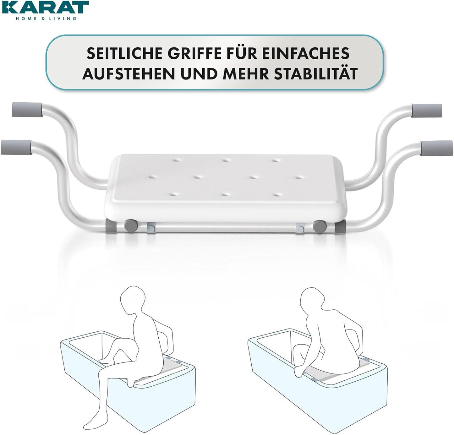 Badewannensitz Levi, verstellbar 78-86 cm