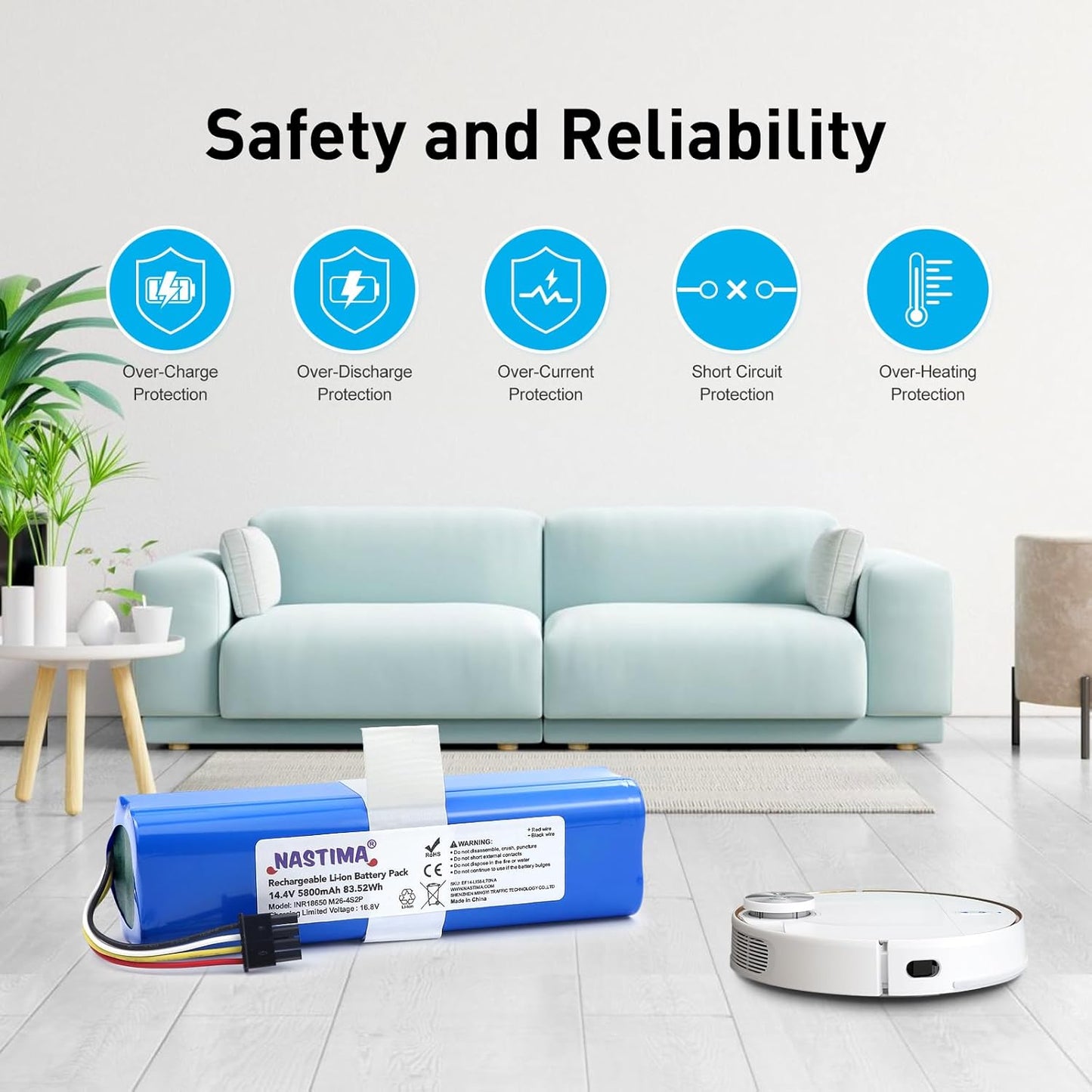Li-Ion Akku für Eufy Robovac