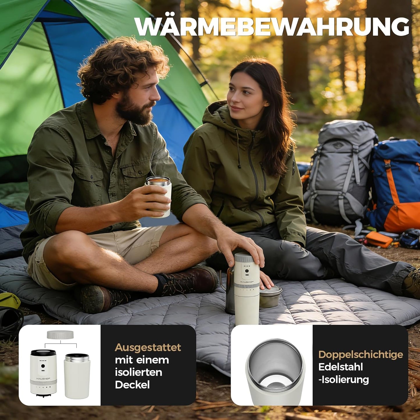 Elektrische Kaffeemühle, Weiss