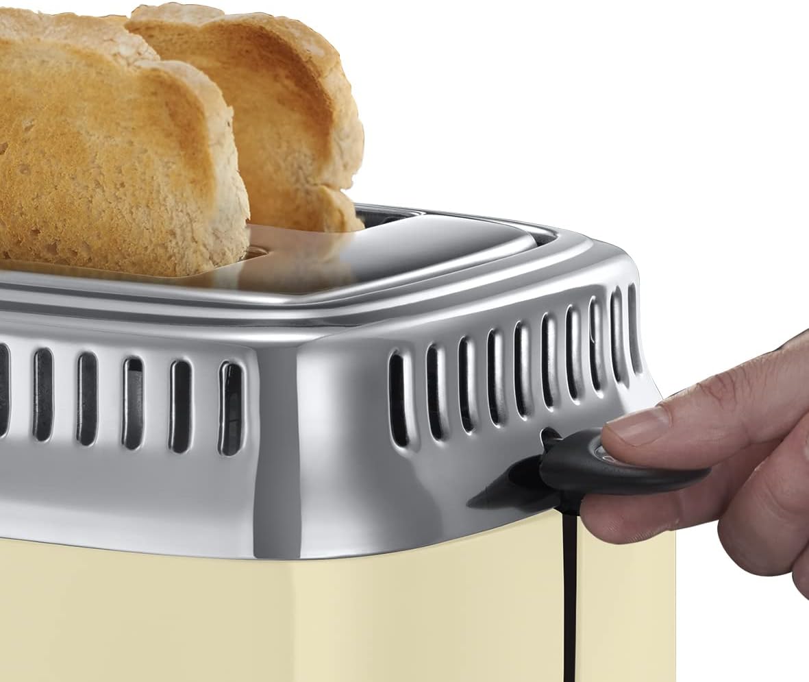 Retro-Toaster für 2 Scheiben, Creme