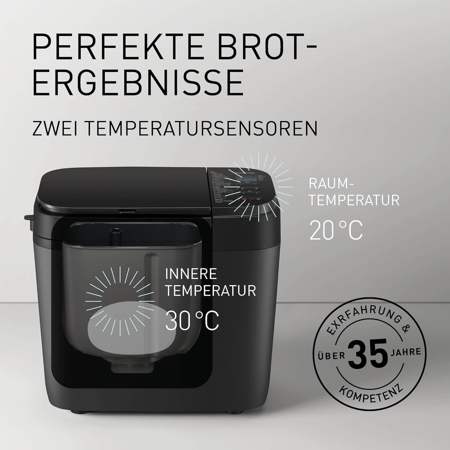 Brotbackautomat SD-R2530, Schwarz|ohne Hefeverteiler