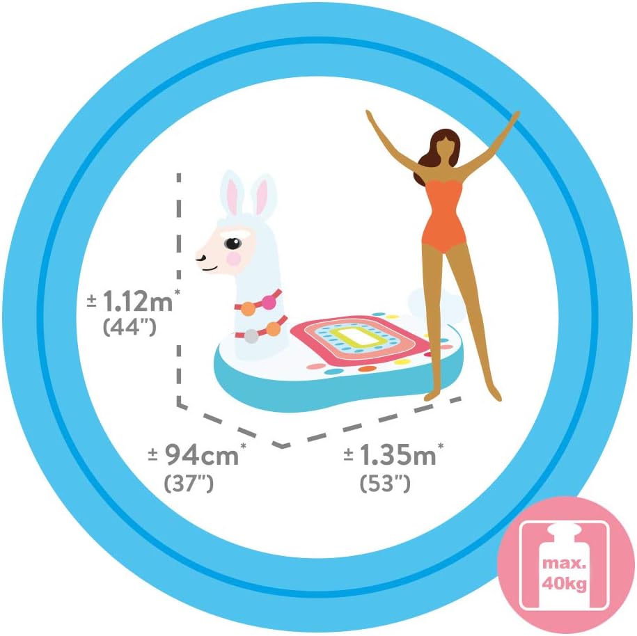 Aufblasbares Llama-Schwimmtier, Einheitsgrösse Mehrfarbig