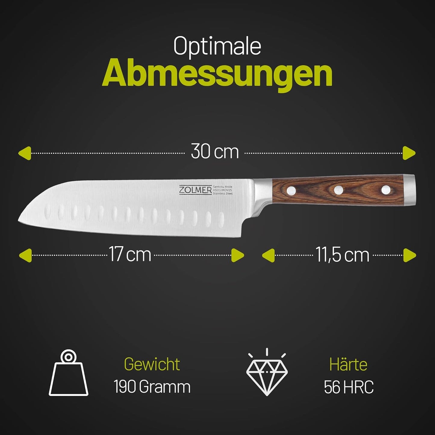 Santokumesser, Santokumesser