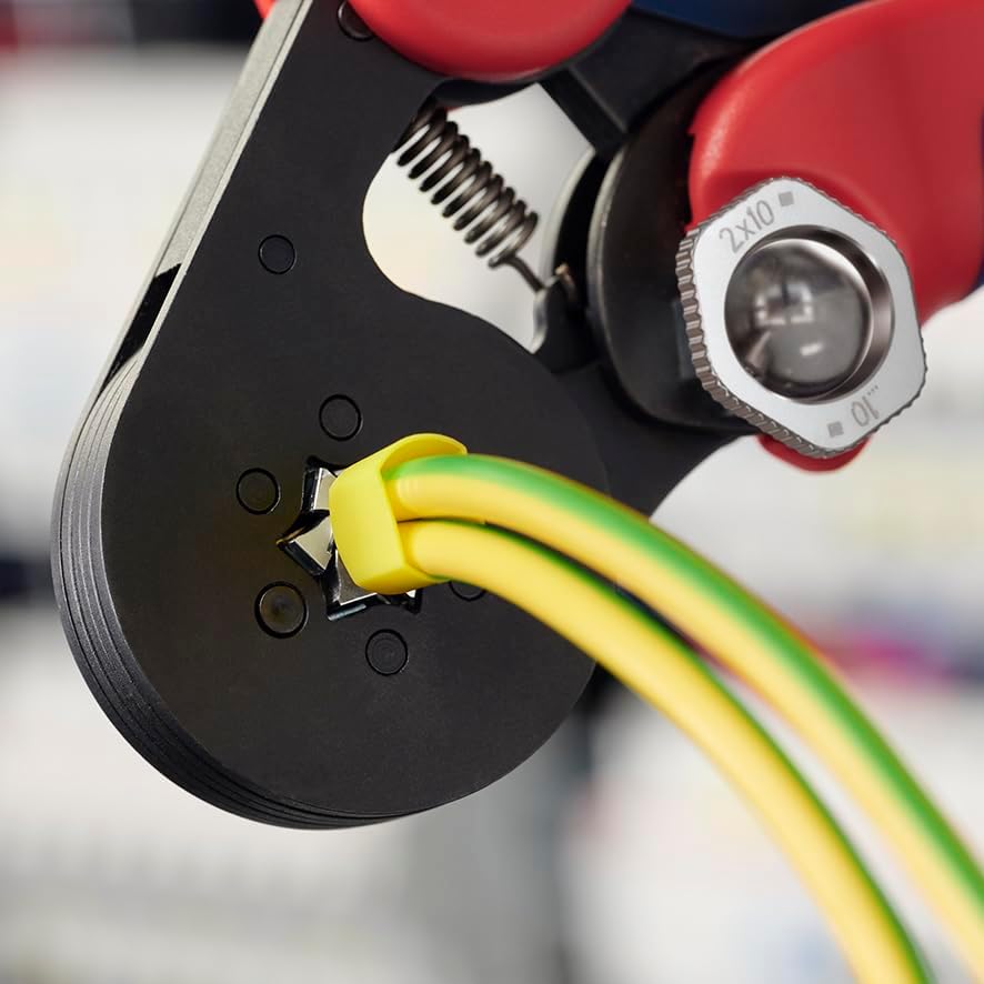 Selbsteinstellende Crimpzange für Aderendhülsen, Hexagonal-Crimp automatisch Standardverpackung