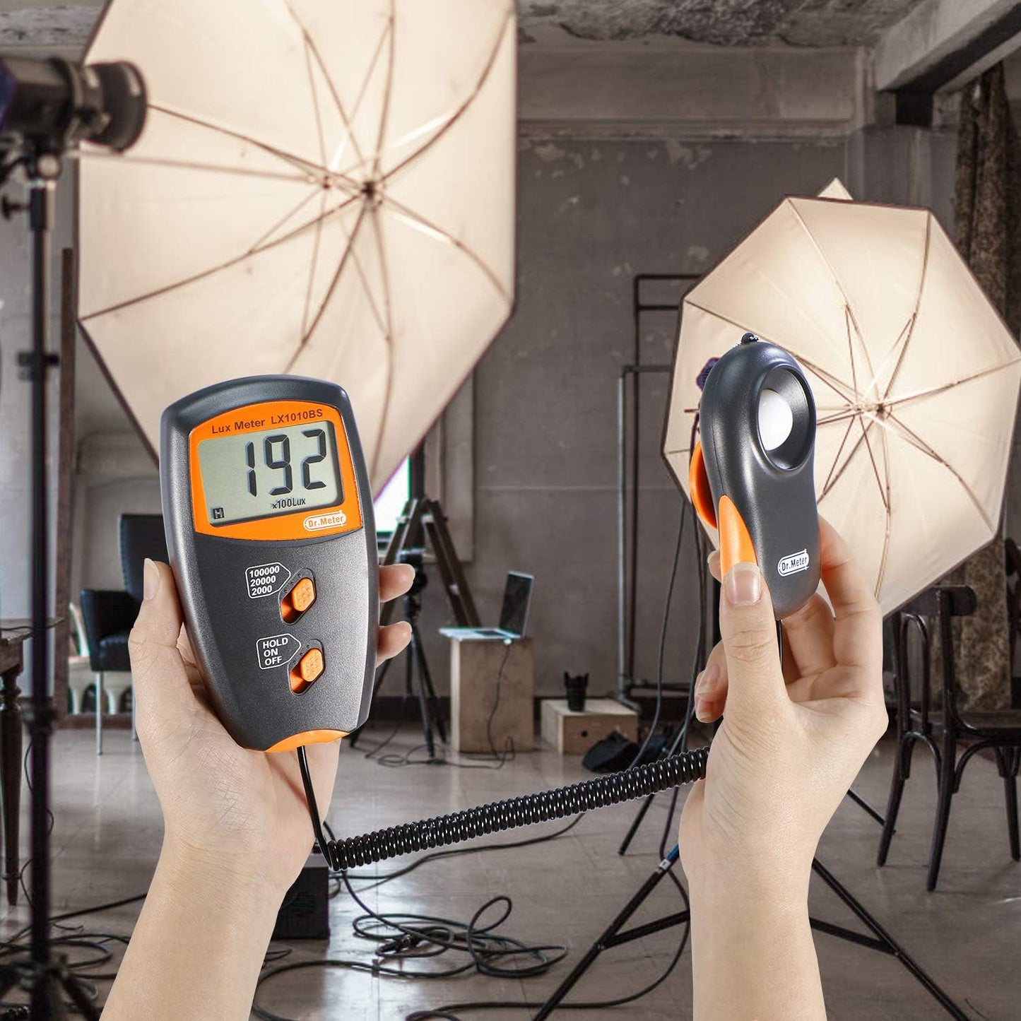 Digitales Luxmeter mit LCD-Anzeige bis 100.000 Lux