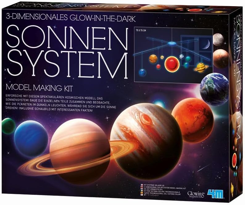 Leuchtendes Sonnensystem Mobile-Bastelset für Kinder