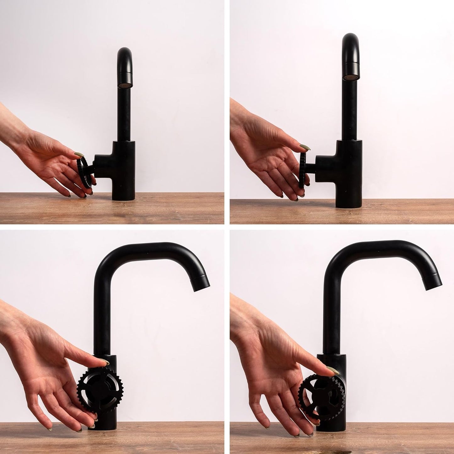Waschtischarmatur Vertigo Side, Black