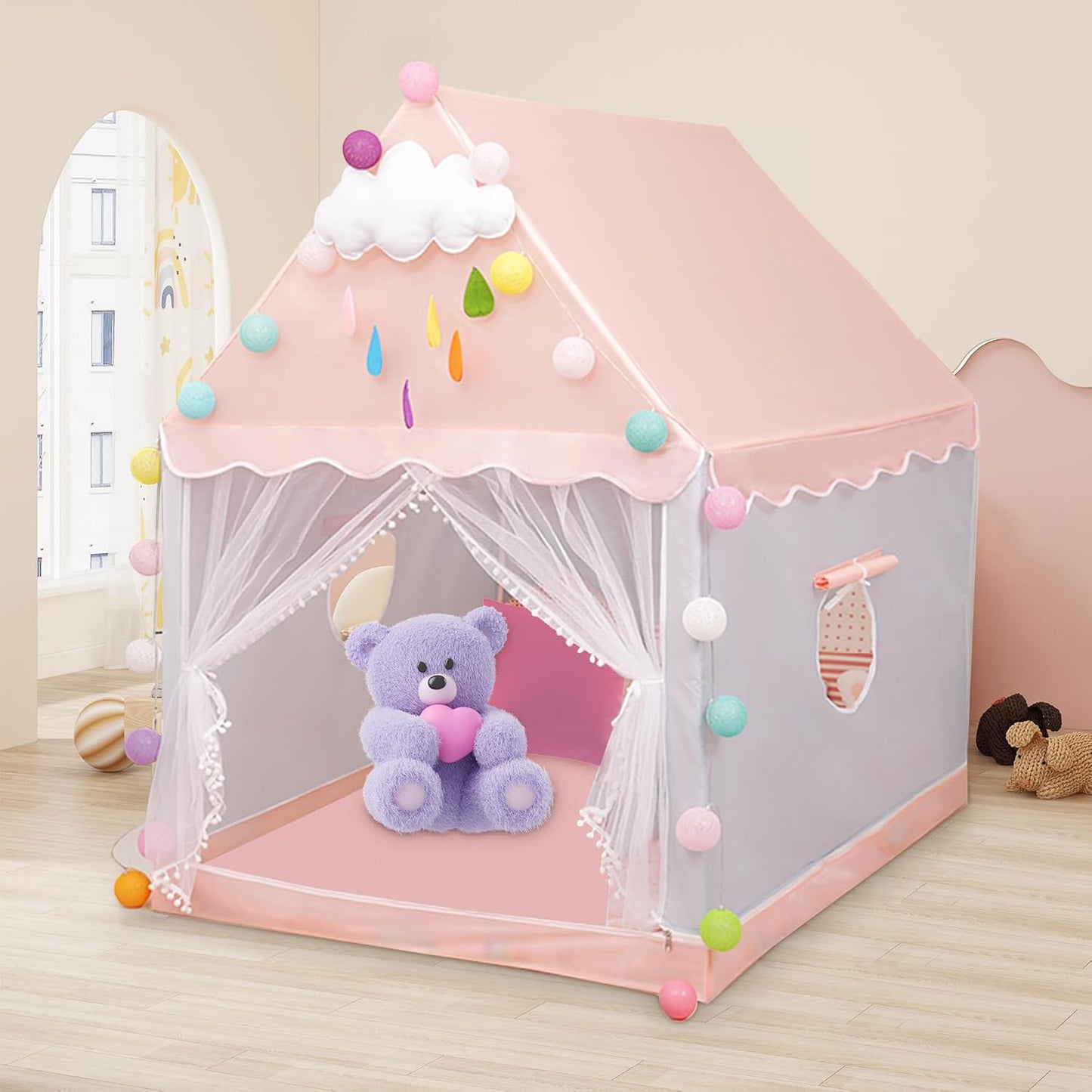 Kinderzelt mit Lichterkette