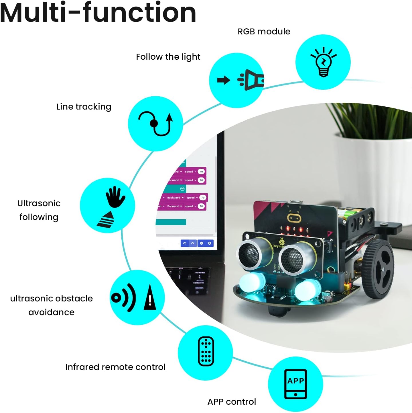 Microbit V2.2 Starter- und Car-Kit