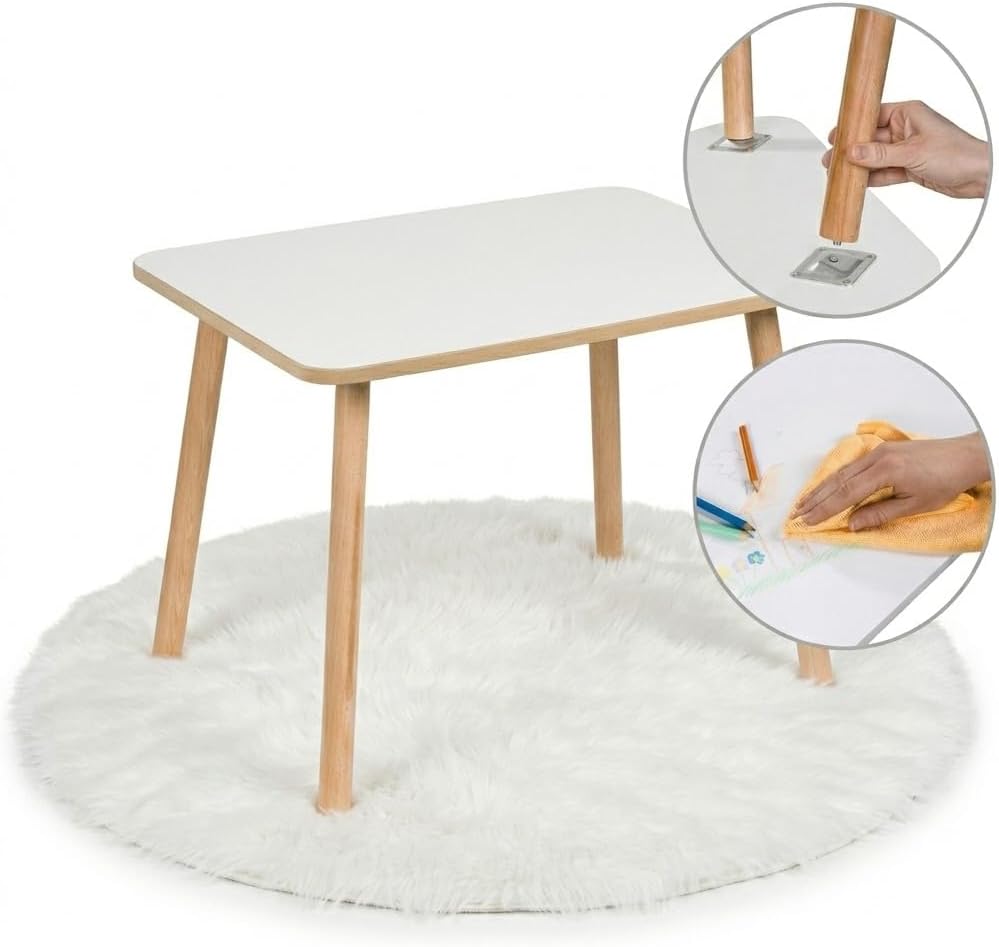 Rechteckiger Kindertisch, Children Table 50 x 70 x 47 cm