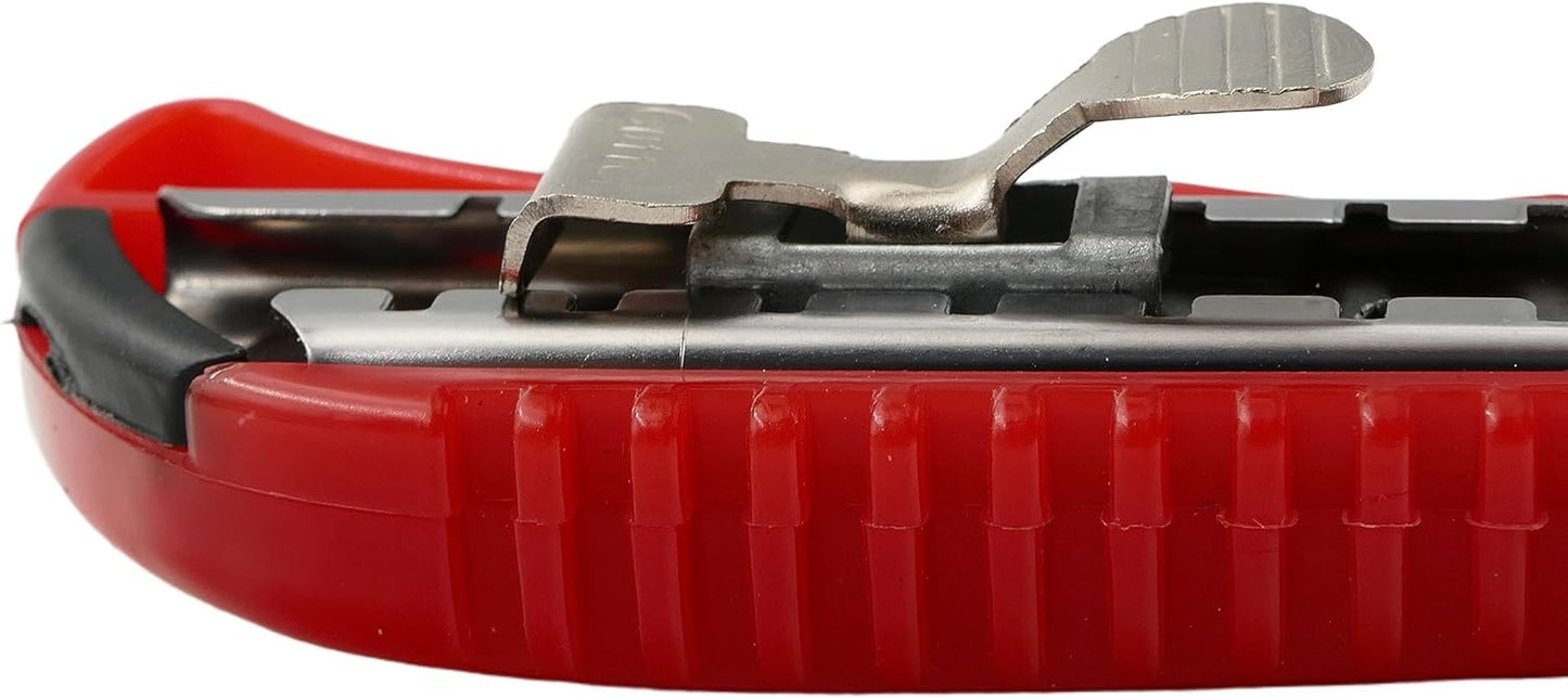10 x Cuttermesser mit 30 Ersatzklingen, 10 Profi Cutter | 30 Ersatzklingen (Farbmix)
