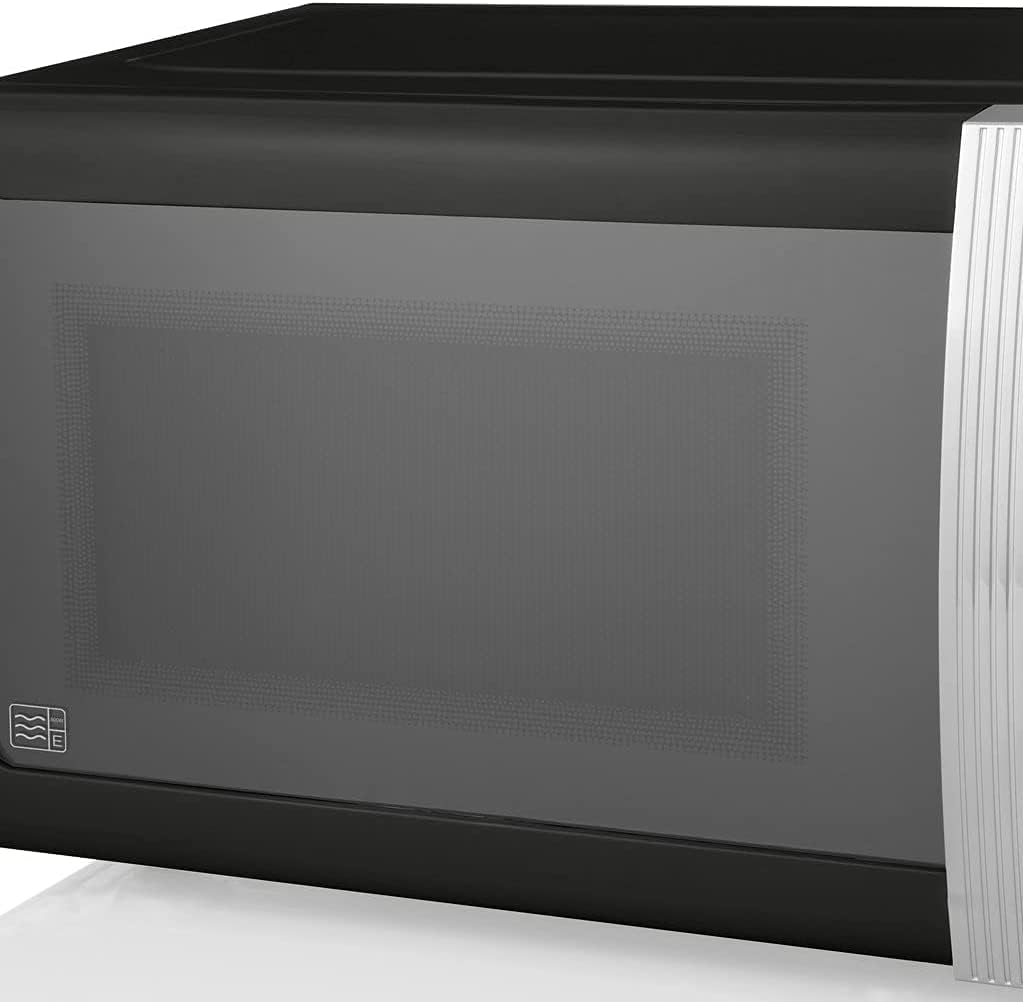 Retro Digitale Mikrowelle SM22030LBNEU, Timer und Auftaufunktion, Schwarz