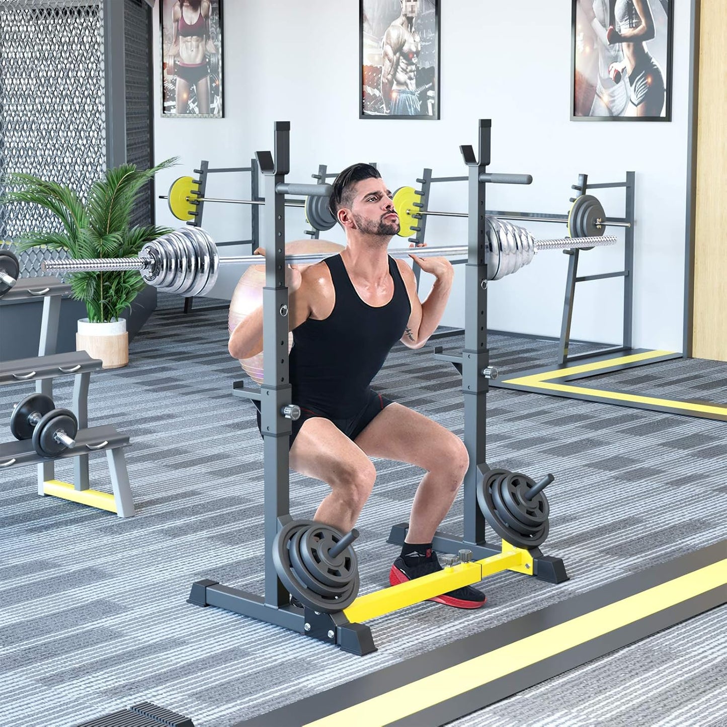Höhenverstellbares Squat Rack für Zuhause (bis 250 kg)