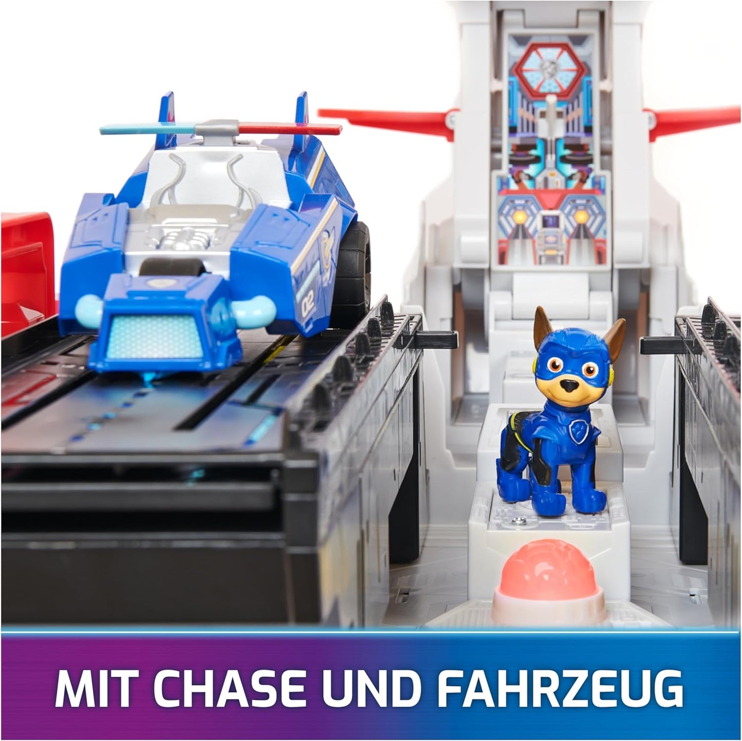 Mighty Kinofilm Hauptquartier Spielset mit Fahrzeug