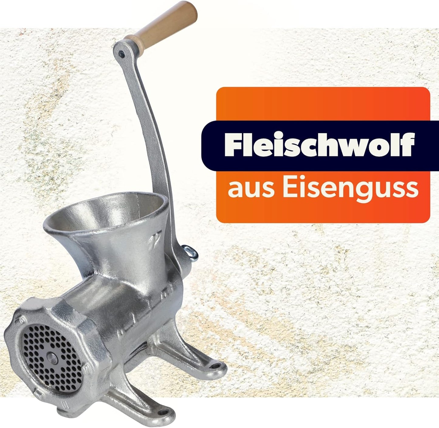 Manueller Fleischwolf, Grösse 12, Grösse 12