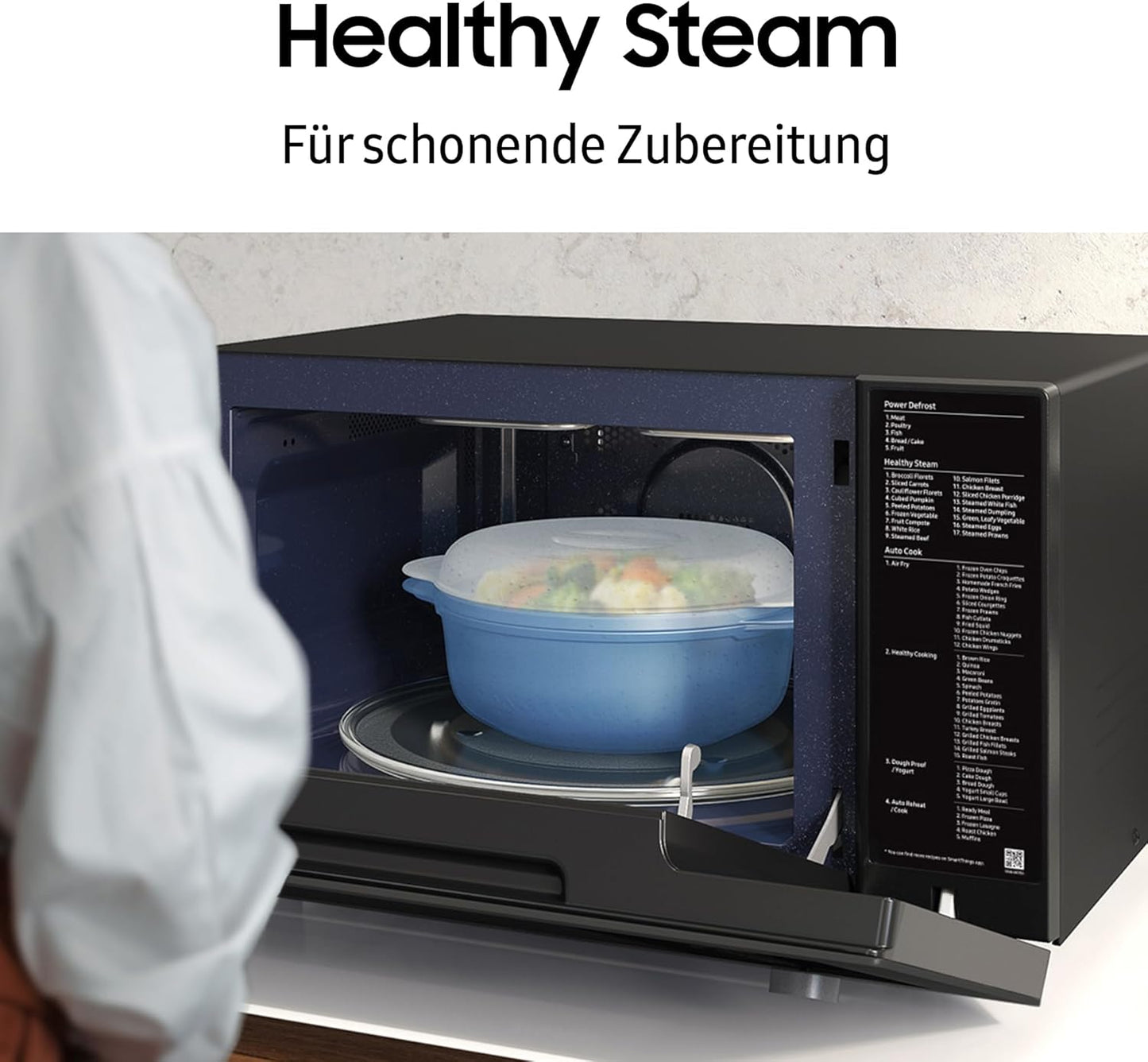 MC32DB7746KD Bespoke Mikrowelle mit Grill und Heissluft (32 l), 32 l