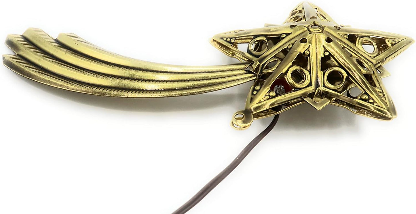 Kometen-Stern für Krippe mit Beleuchtung, 50 mm Dunkles Gold