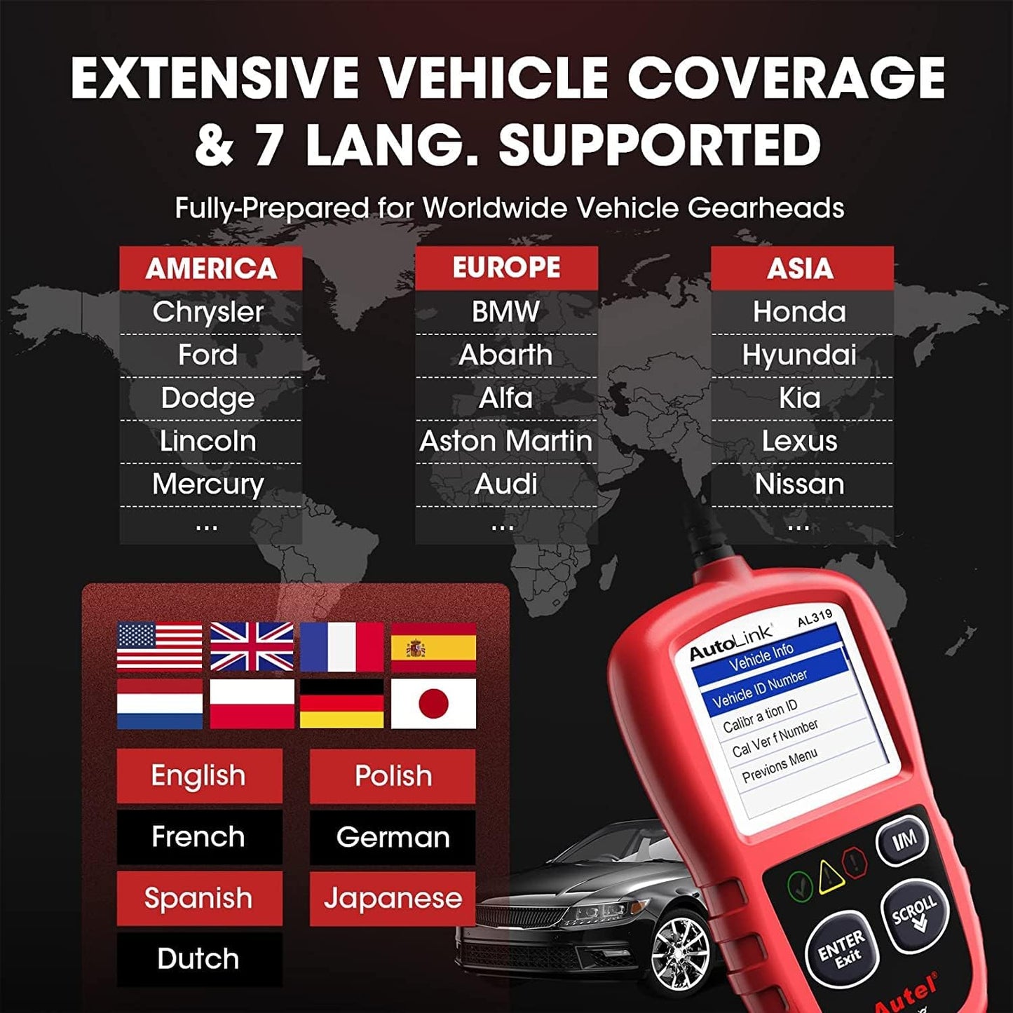 AL319 obd2, AL319 obd2 Für Emission
