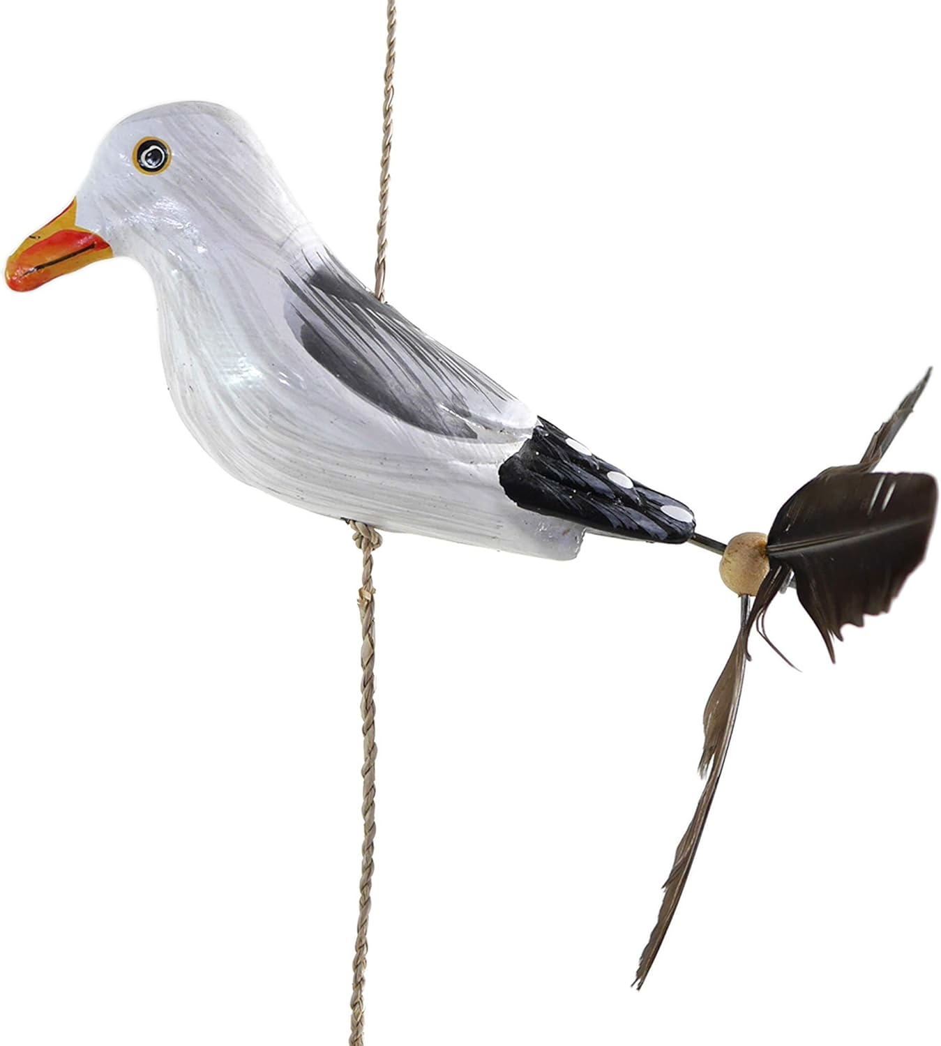 Windspiel Möwe-Rudil mit Feder Propeller, Albatross