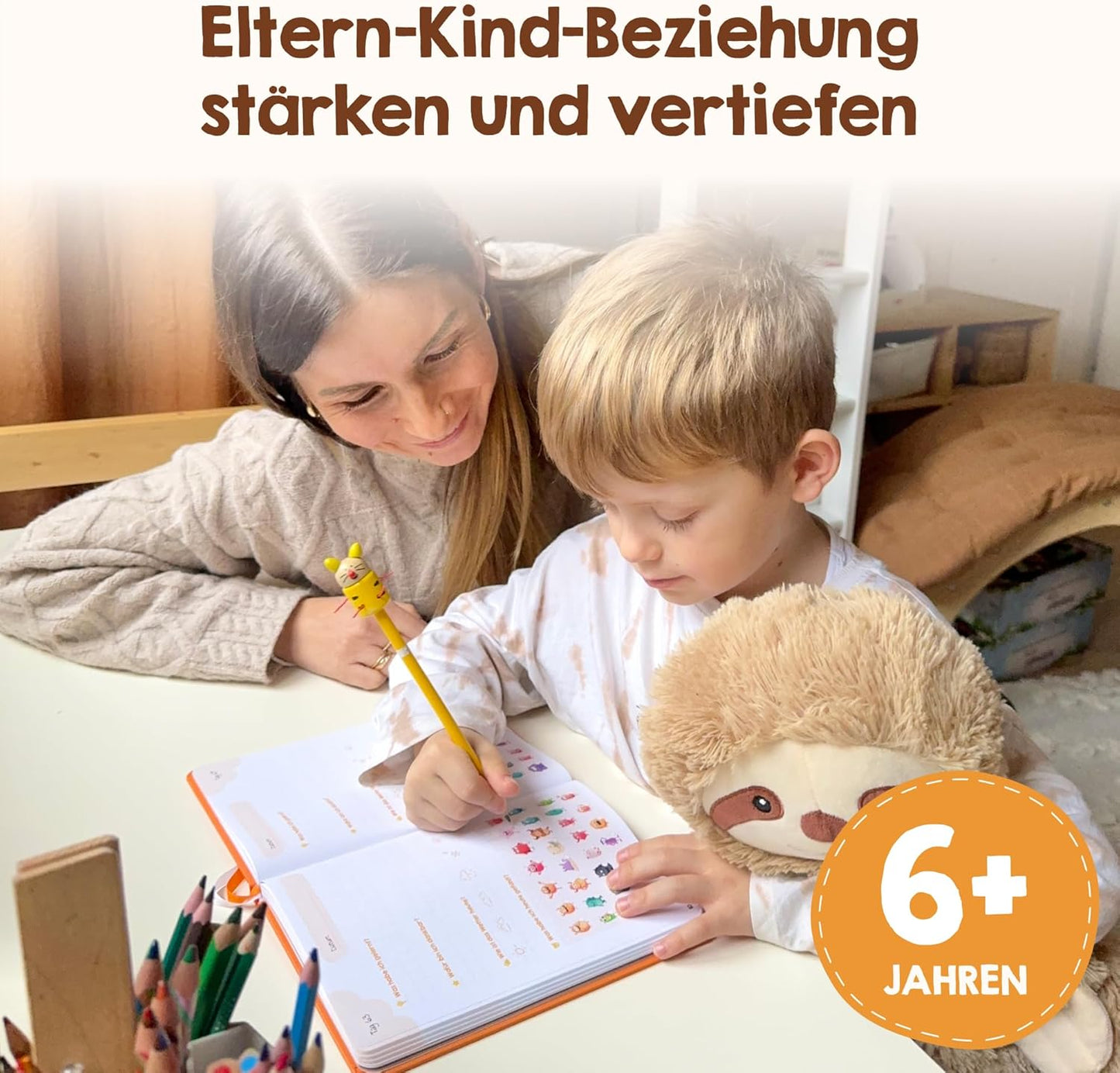 Gefühlstagebuch für Kinder mit Spielen, Pink