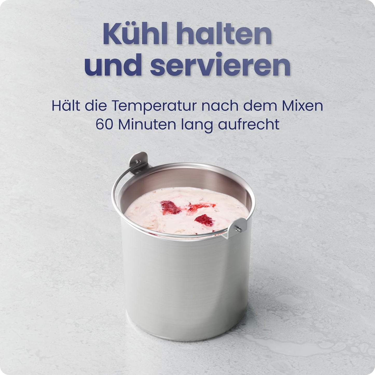 Eismaschine mit Kompressor, Schwarz