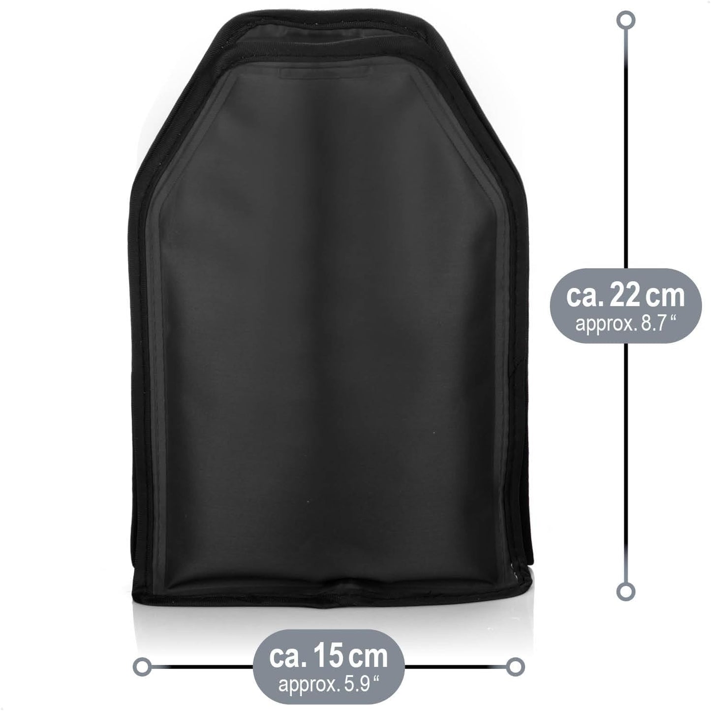 2er-Set Flaschenkühlmanschette, 02 Stück - Schwarz