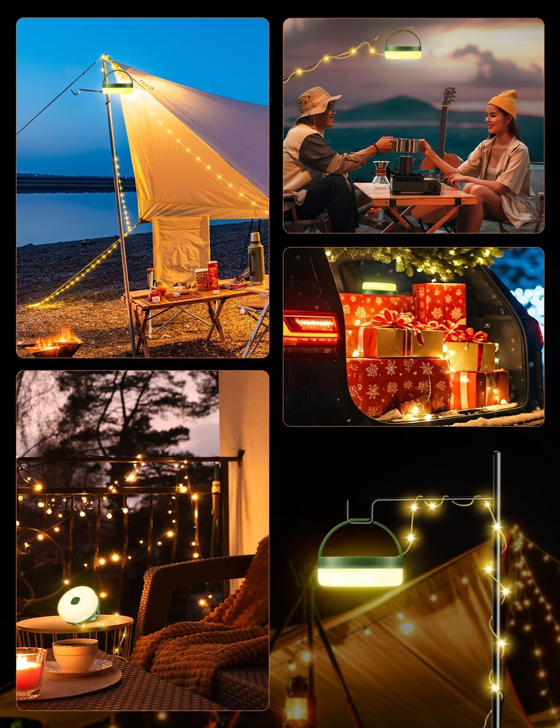 Solarbetriebene LED-Lichterkette, Lichterkette Solar