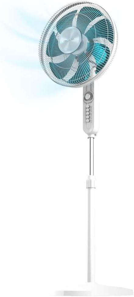 EnergySilence 610 Max Flow Standventilator, Manuelle Steuerung Weiss + Blau