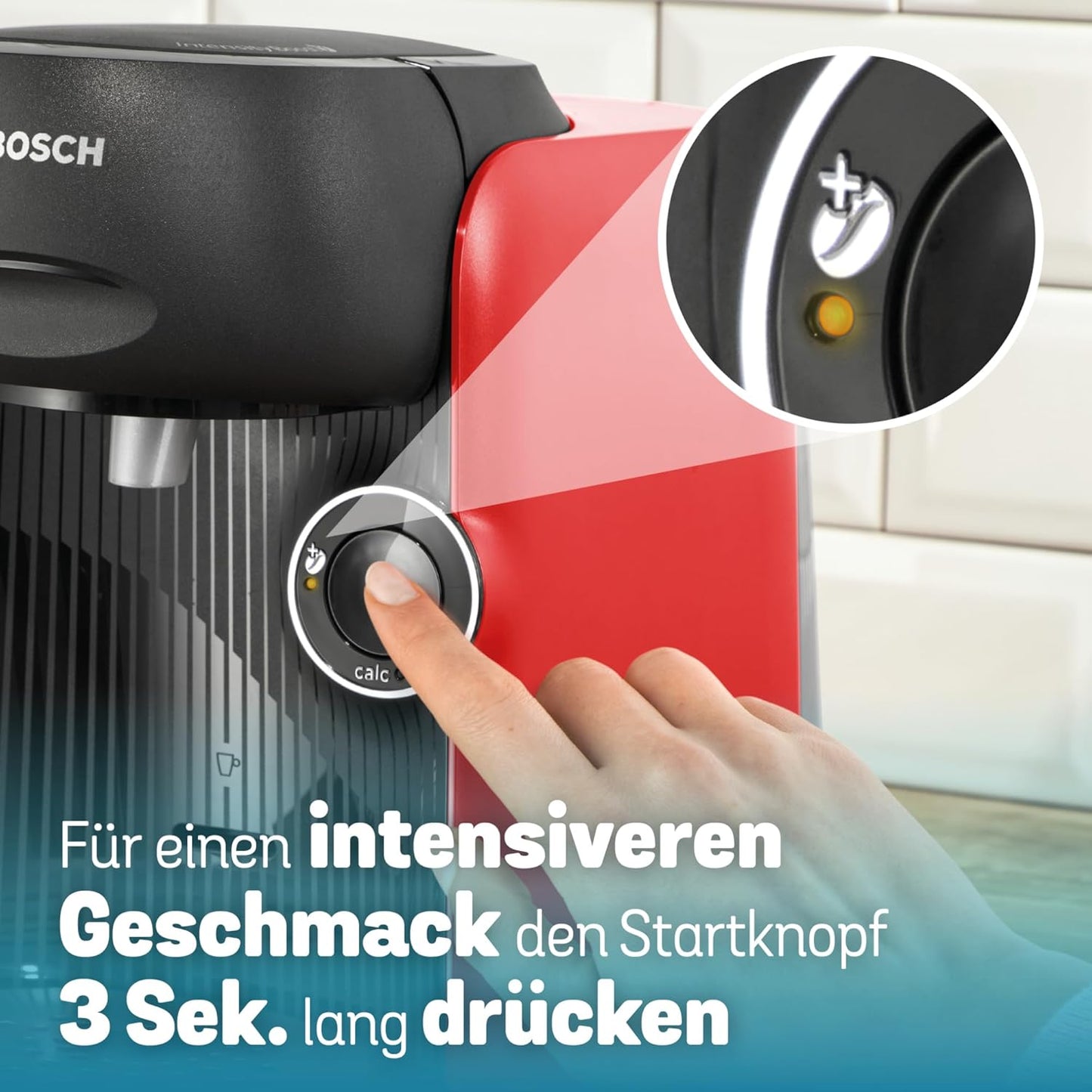 Tassimo Kapselmaschine, Rot / Schwarz